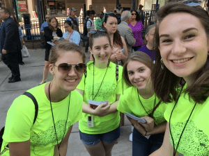 Interns at M&T Bank Plaza